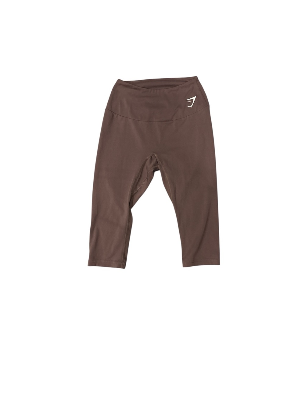 Gymshark Women’s  Brown/Mauve Capri Leggings with Logo
